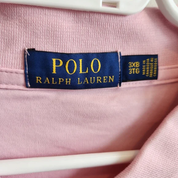Polo by Ralph Lauren 3XB Polo Shirt OLD MONEY Preppy Prep Ivy League Pink - Picture 6 of 10